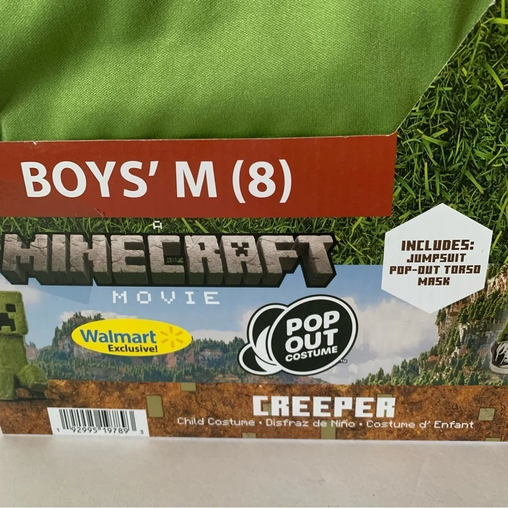 NIB. MINECRAFT Kids Creeper Costume